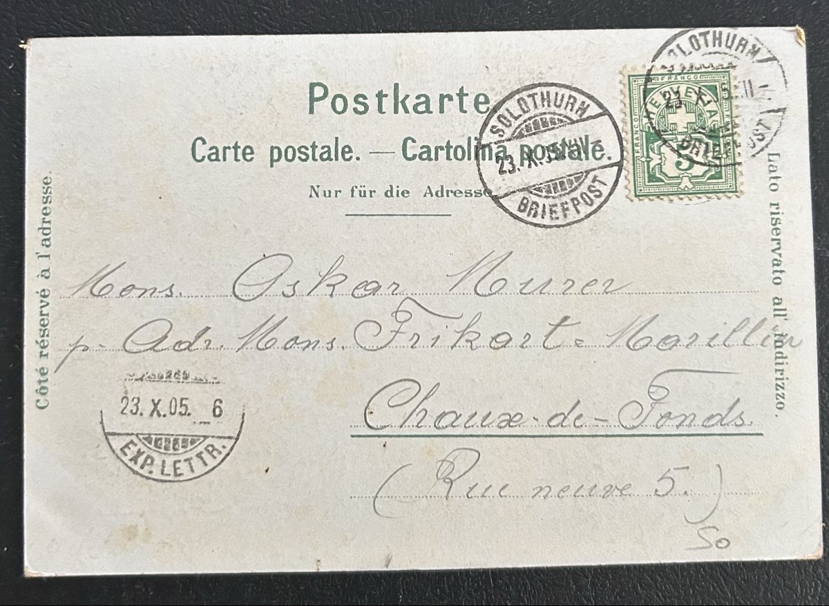 Cartoline postali: Gruss von der Weissensteinbahn Litho  – Usato da Horw venduto da Tellbub 1