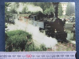 BAHN SCHWEIZ DAMPFBAHN FIRKA BERGSTRECKE GLETSCH 2004 ABFAHR