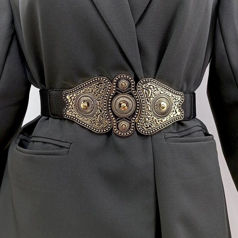 Cinture: Elastischer Gürtel im Punky Tribal Stil – Nuovo e nell'imballaggio originale da Lausanne venduto da FASHION-WORLD-SHOP