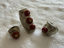 3 Stück alte Ringe aus Tibet