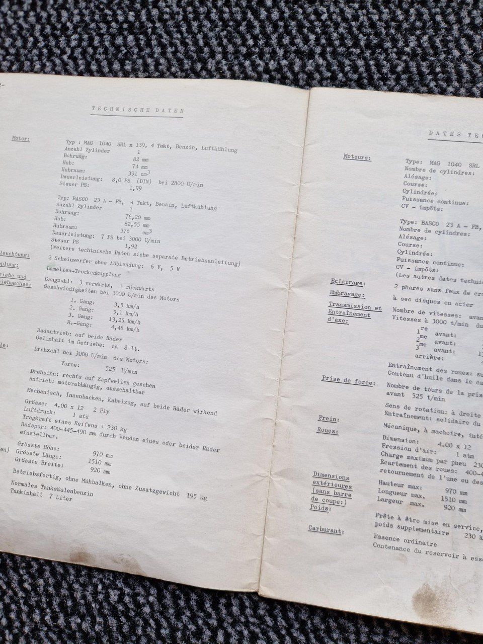 Documents: Original Anleitung Rapid U Motormäher – D'occasion à Dürnten par Bachtel84 1