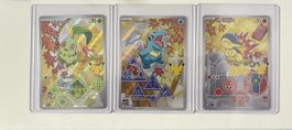 Trio Promo Starter Johto Pokémon(Chikorita,Totodile,Cyndaqui