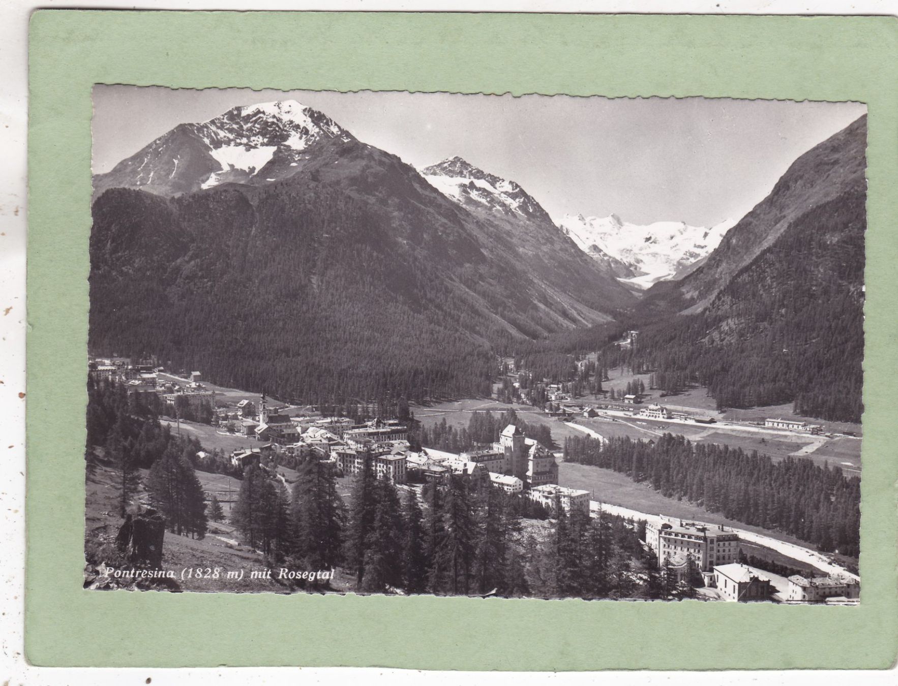 Ansichtskarten: Pontresina mit Rosegtal – Gebraucht aus Herisau von Lisegrat2008