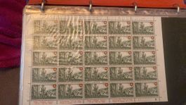 20 CH-Briefmarken 5 Rappen "Gotthardpost" ungestempelt