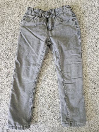 Jeans gefüttert grau Gr.116 guter Zustand