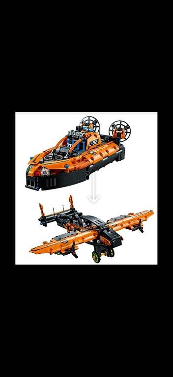 Lego Kit di costruzioni: LEGO TECHNIC SET 42120 LUFTKISSENBOOT / FLUGZEUG – Usato da Zunzgen venduto da Viper79 3