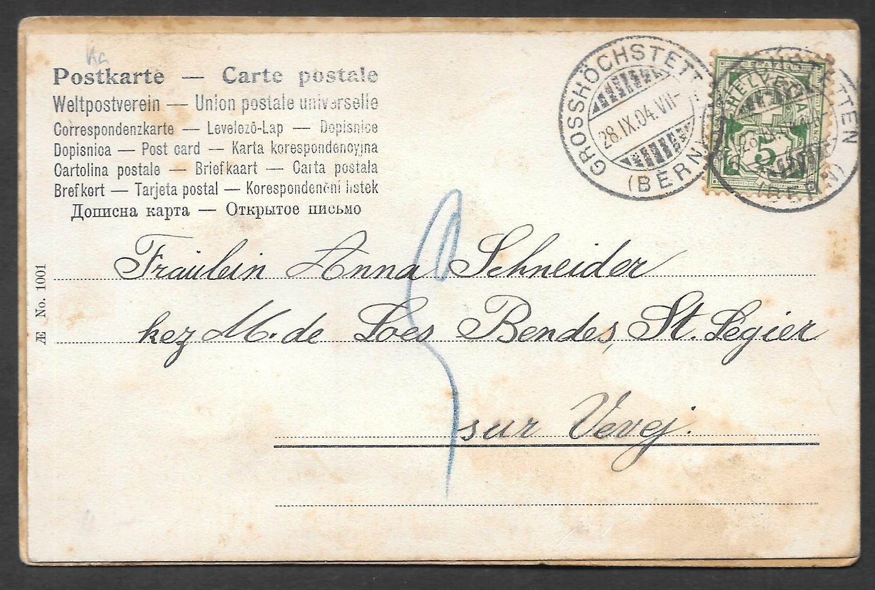 Cartes postales: Kind mit Echtblumen Edelweiss etc. – D'occasion à Olten par clotaldi 1