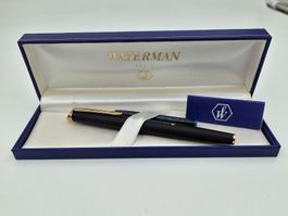 Waterman Apostrophe Füller Mattschwarz Gold M-Feder Box NEU 