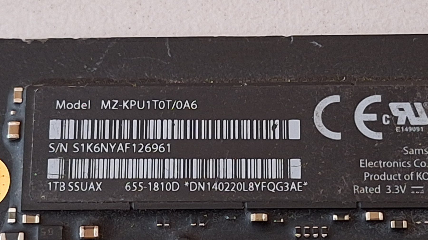 Apple Disques durs: APPLE SSD 1TB (PCIE Flash) – D'occasion à Henau par fdistefano68 1
