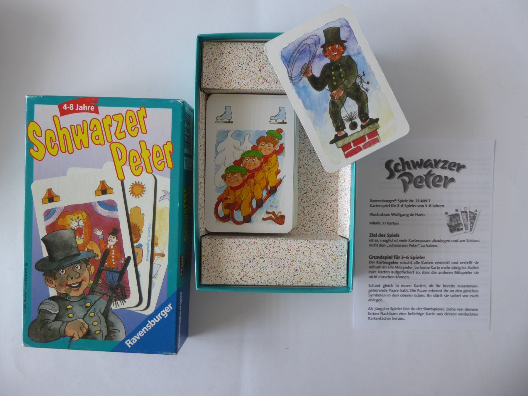 Ravensburger Giochi: Schöner Schwarzer Peter, Ravensburger 2001 – Usato da Turbenthal venduto da Panau