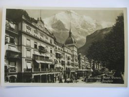 AK  Interlaken - Hotel Victoria mit Jungfrau