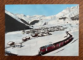 Postkarte Sedrun mit Piz Badus