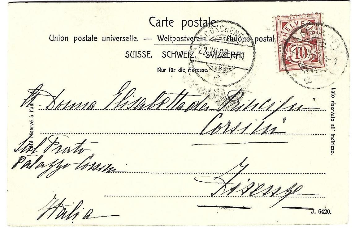 Cartoline postali: Postkutsche Stempel Göschenen – Usato da Wetzikon ZH venduto da Brulu100 1