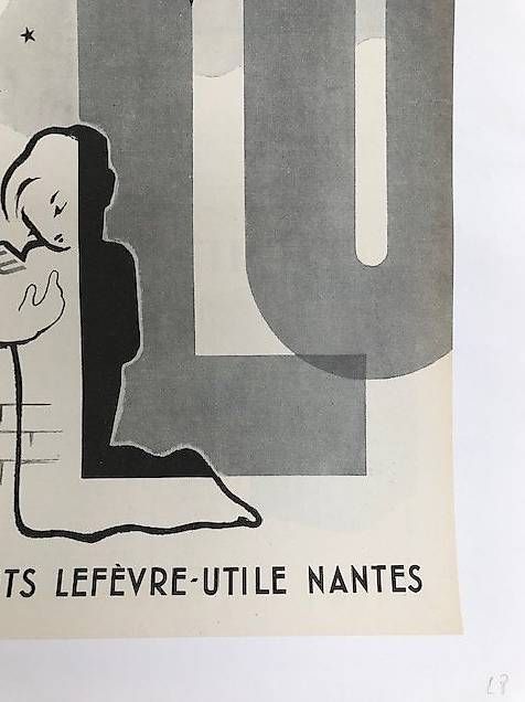 Foto & Immagini: Authentique Affiche Publicité Biscuits LU Lefèvre Utile. – Usato da La Conversion venduto da lar_w99f 1
