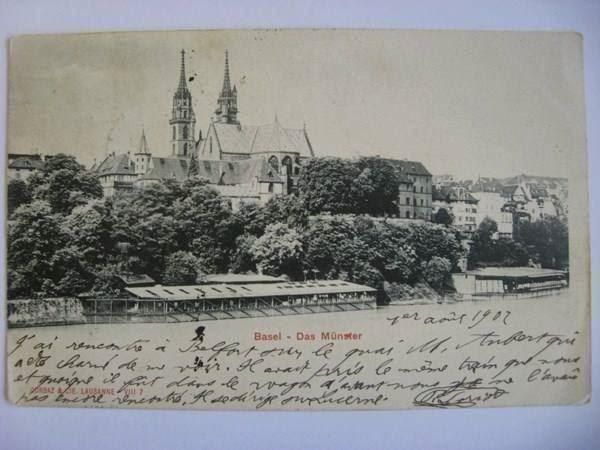 Cartoline postali: AK  Basel - Münster – Usato da Gundetswil venduto da Egro01
