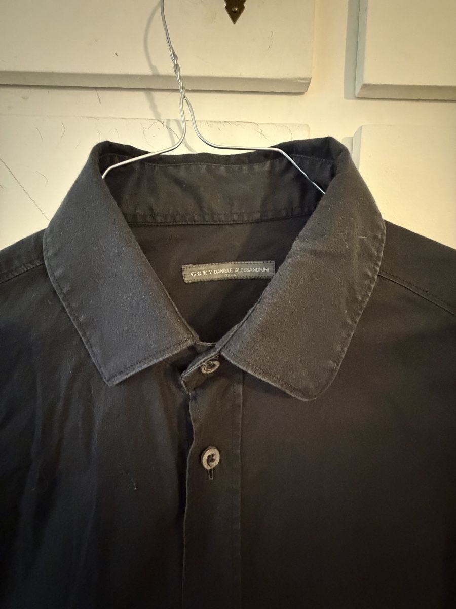 Camicie: Camicia uomo GREY DANIELE ALESSANDRINI nera taglia 40 – Usato da Lugano venduto da can_xdd8