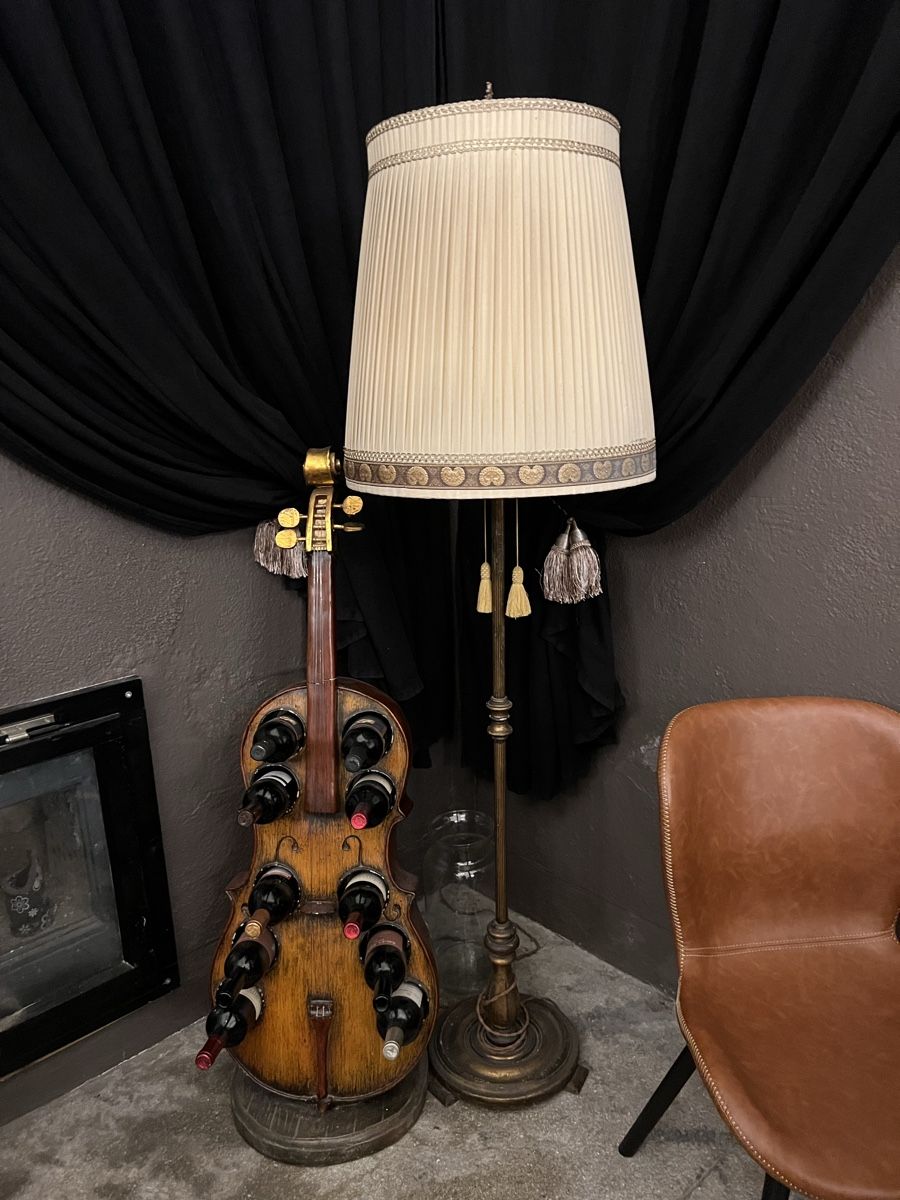 Lampen: Stehlampe klassisch mit Stoffschirm braun gebraucht – Gebraucht aus Schlossrued von kry_fwz6 1