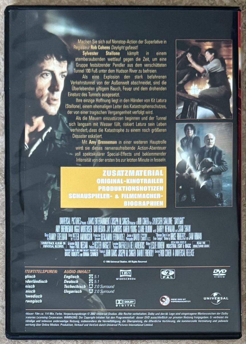 Tutti i DVDs: DAYLIGHT – Nuovo (secondo la descrizione) da Dietikon venduto da AndreaSch01 1