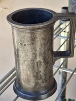 Antik B.U.L. Zinn Metall-Objekt Kanne Messbecher ca. 0,2 L