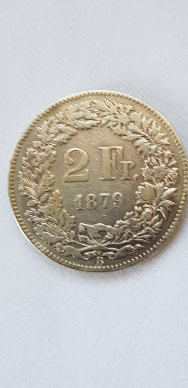 Tutti le monete: 2 Franken 1879 Schweiz – Usato da Dällikon venduto da Toyfan 1