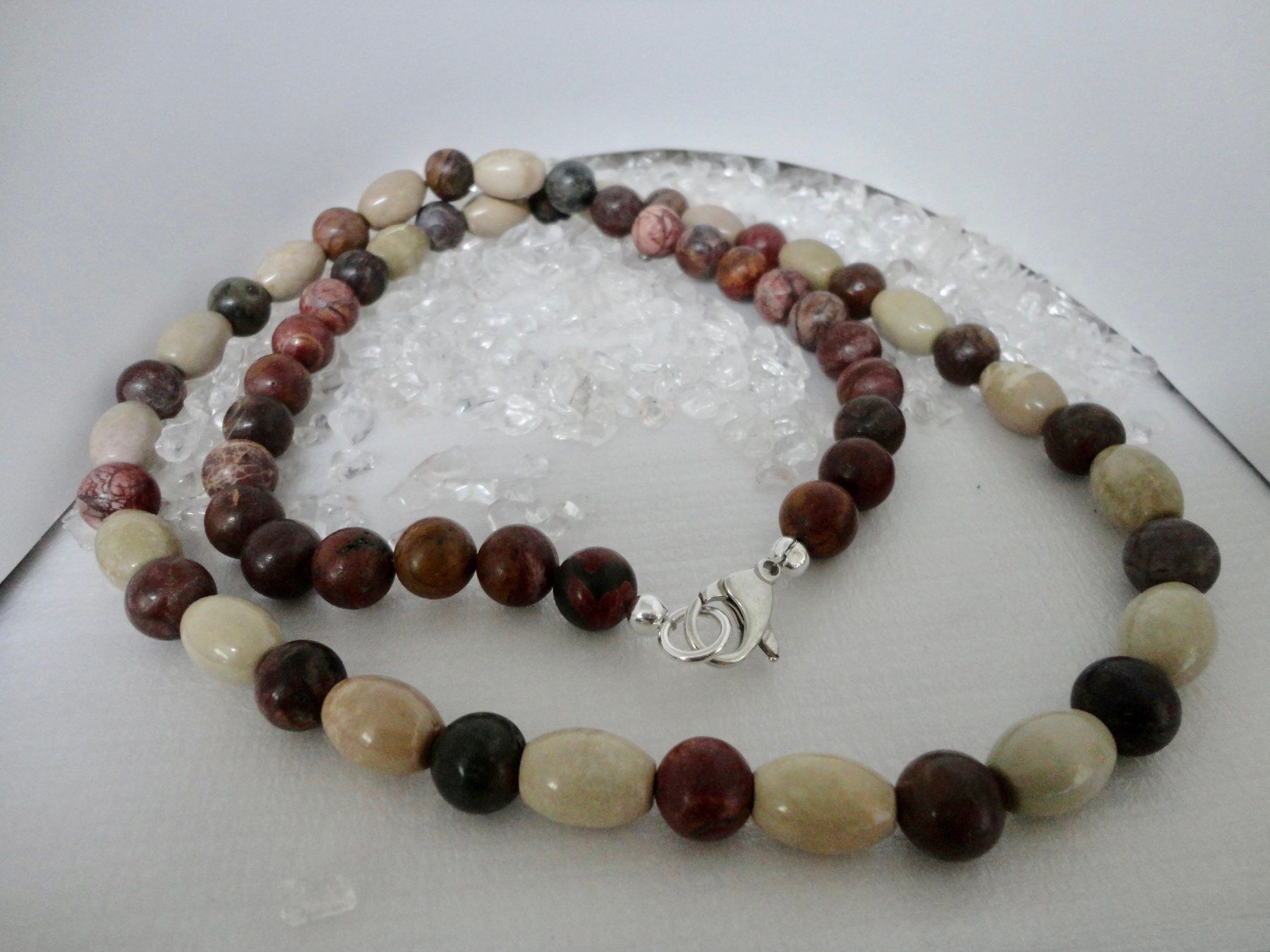 Catenine: Halskette -Herren Jaspis, Kernstein – Nuovo (secondo la descrizione) da Biberist venduto da tl-schmuck 1