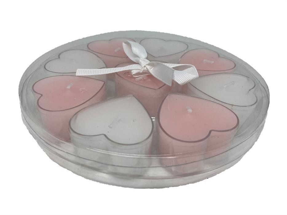 Candele: Teelichter in Herzform 9er Set / Geschenkset – Nuovo e nell'imballaggio originale da Oensingen venduto da Liquidations-Shop