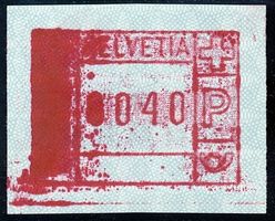 ATM 6II grosser Farbklecks ** postfrisch