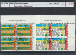 1997 "Sondermarken", Viererblock, ET - Stempel
