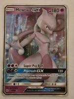 Pokemon Karte Mewtu GX 31/68 Basis guter Zustand
