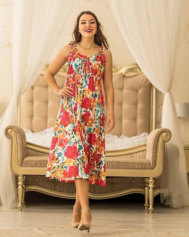 Kleider: Wunderbares buntes sommerKleid S neu – Gebraucht aus Mägenwil von VintageGirly 4