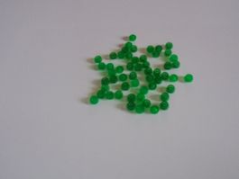 LEGO - 50 - TRANSPARENTE - GRÜNE - RUNDE - STEINE