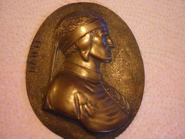 Bronze Plaketten Beatrice & Dante Alighieri