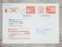CL18 Enveloppe + Timbre Suisse 1969