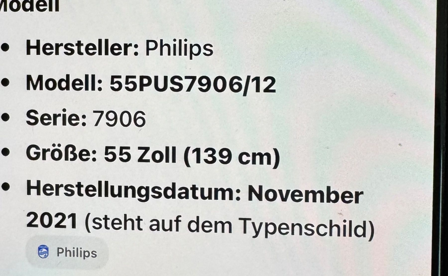 Samsung Televisori: TV Philips 55 Zoll schwarz – Usato da Celerina venduto da Nivotrade 4
