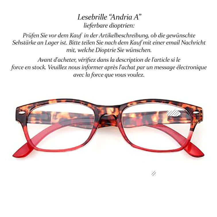 Brillen & Gläser: Lesebrille Andria A +0.75 – Neu und originalverpackt aus Pfäffikon SZ von ANNAPURNA8091