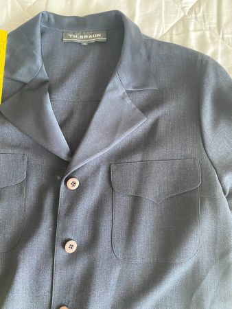 Set Kleid und lange Jacke, 100% Micra, Th. Braun, Gr. 44