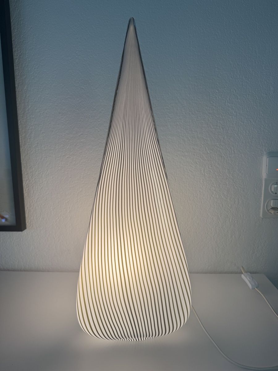 Murano Lampen: Murano Glaslampe Pyramide Effetre Venedig – Neu (gemäss Beschreibung) aus Au ZH von parabellum60 1