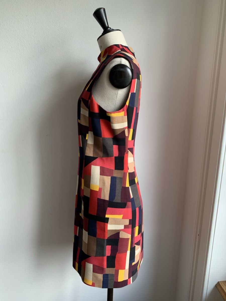 Akris Kleider: AKRIS: Exklusives, herrlich gemustertes Kleid, 38 – Gebraucht aus Luzern von designluzern 2