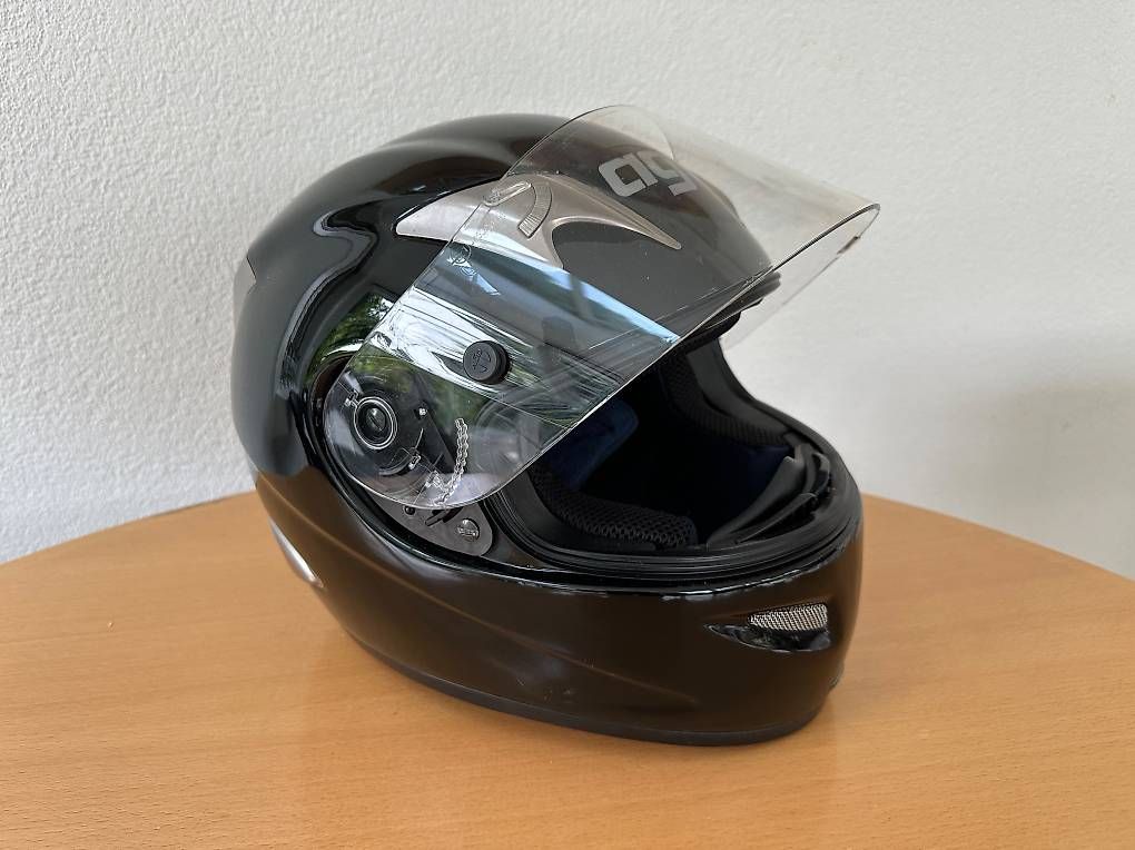 Caschi & visiere: Motorradhelm AGV. Schwarz, Gr. M/L – Usato da Münsingen venduto da Moser99