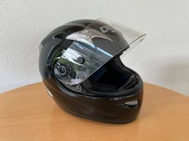 Motorradhelm AGV. Schwarz, Gr. M/L