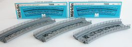 Märklin 3 gebogene Rampenstücke 7269 Spur H0