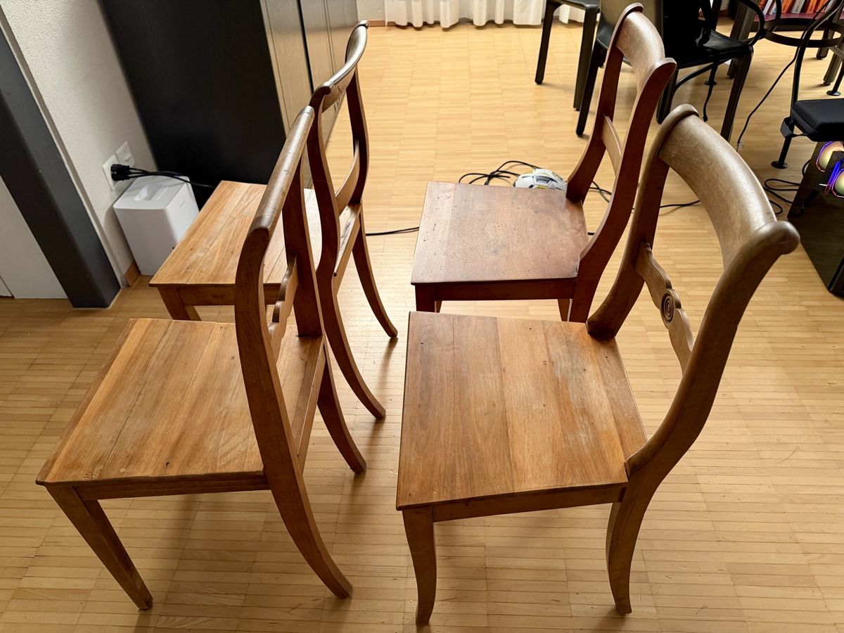 Stühle: 4 originale Biedermeier Stühle – Gebraucht aus Adliswil von Kiambu 1