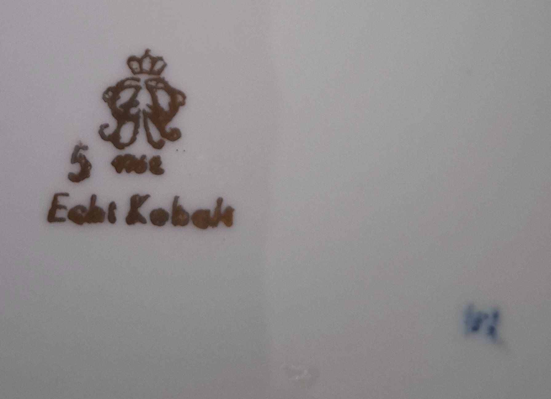 Piatti: Biskuit-Teller mit Gold-Dekor - Echt Kobalt ca. 1960 – Usato da Rothrist venduto da Clanx 2
