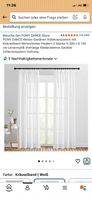 Weisse Gardinen halbtransparent