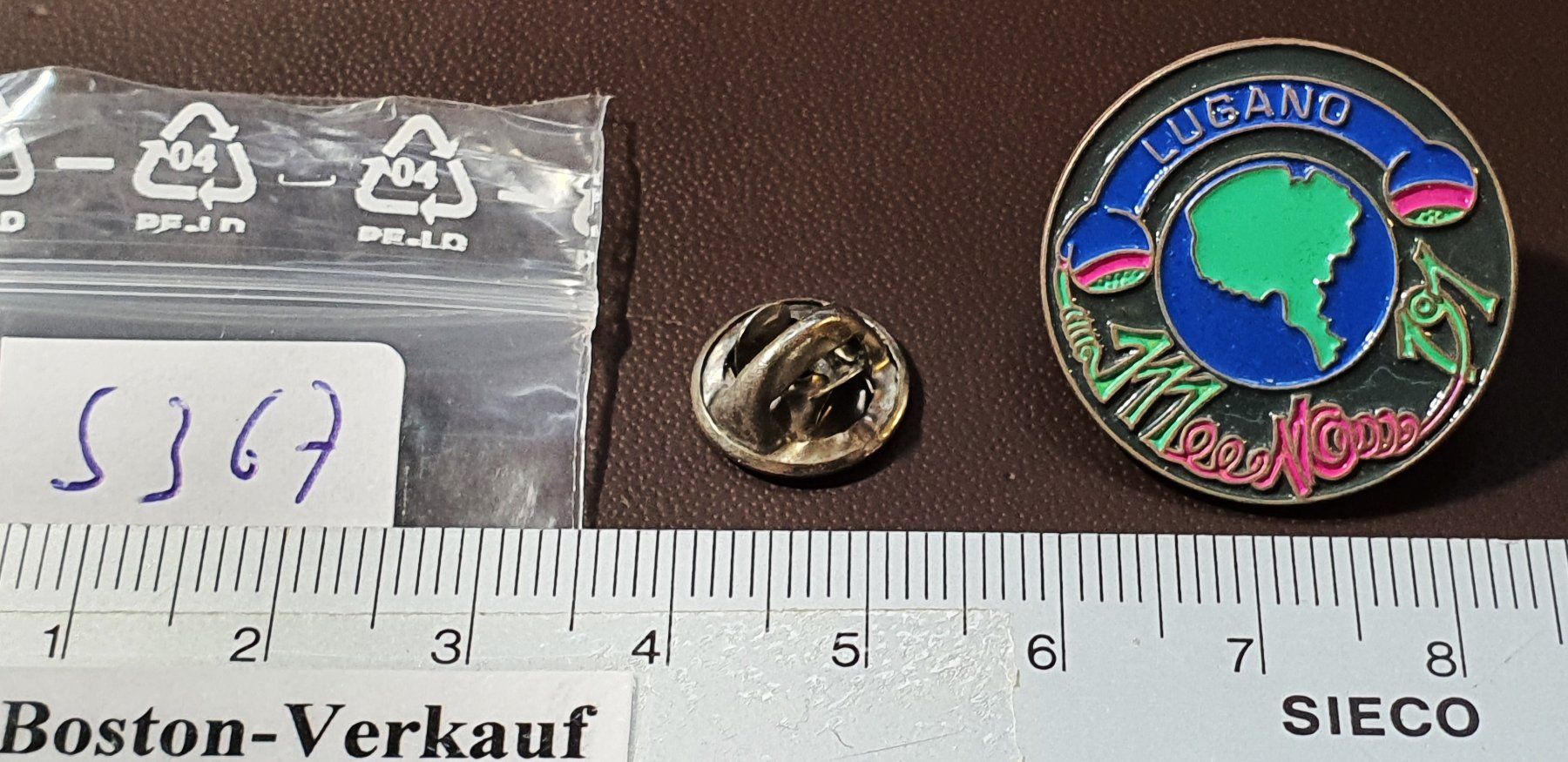 Placchette & Badge: S367 - Pin Telecom Lugano No. 111 & 191 – Usato da Reinach BL venduto da Boston-Verkauf 1