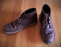 Schöne Clarks Lederboots, Herren, Grösse 39,5