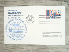 TR20 Enveloppe + Timbre USA 1972 Theme Aviation