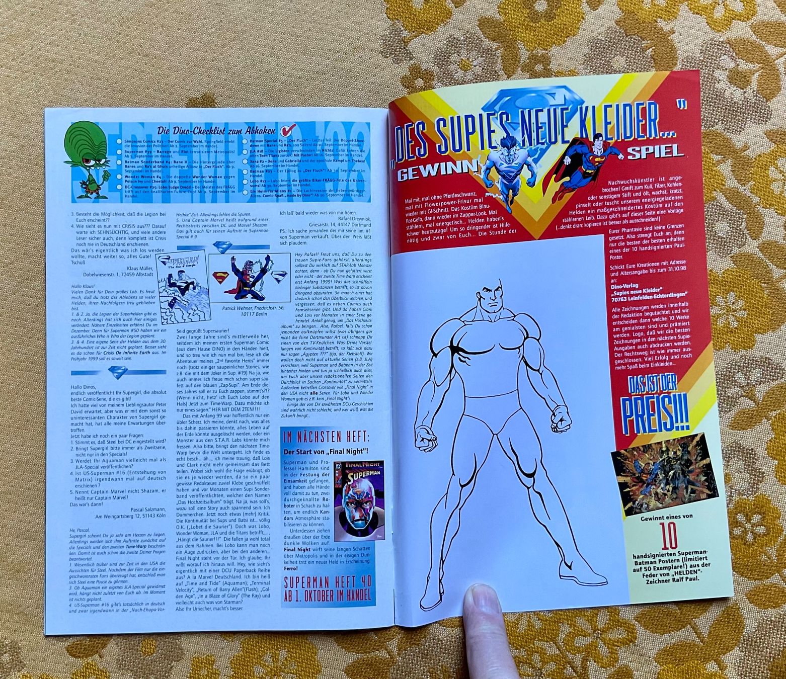 BD: Superman Heft Nr 39 von 1998 – D'occasion à Endingen par nathan05 8