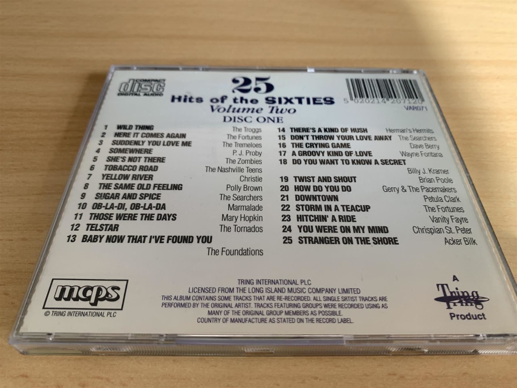CDs: 25 Hits Of The Sixties Volume Two - 4 CD – Gebraucht aus Rikon im Tösstal von Alpenmutz 1