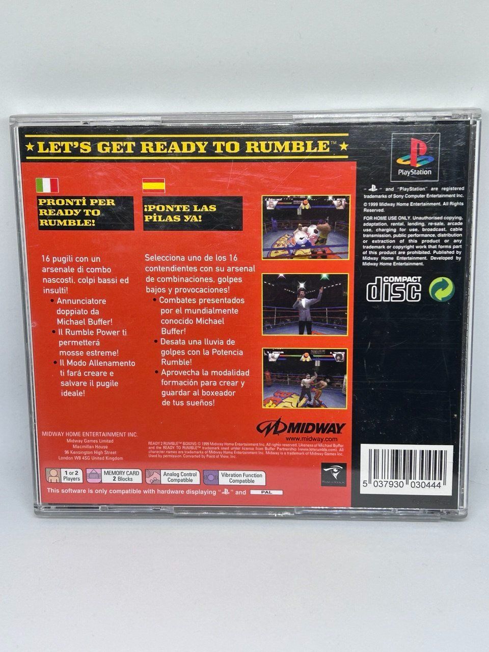 Sony Giochi: Ready 2 Rumble Boxing per PlayStation 1 – Usato da Giubiasco venduto da LorisVale 1